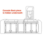 Ensemble de salon inclinable 3 pièces Betsy Furniture en microfibre, comprenant canapé, causeuse et fauteuil.