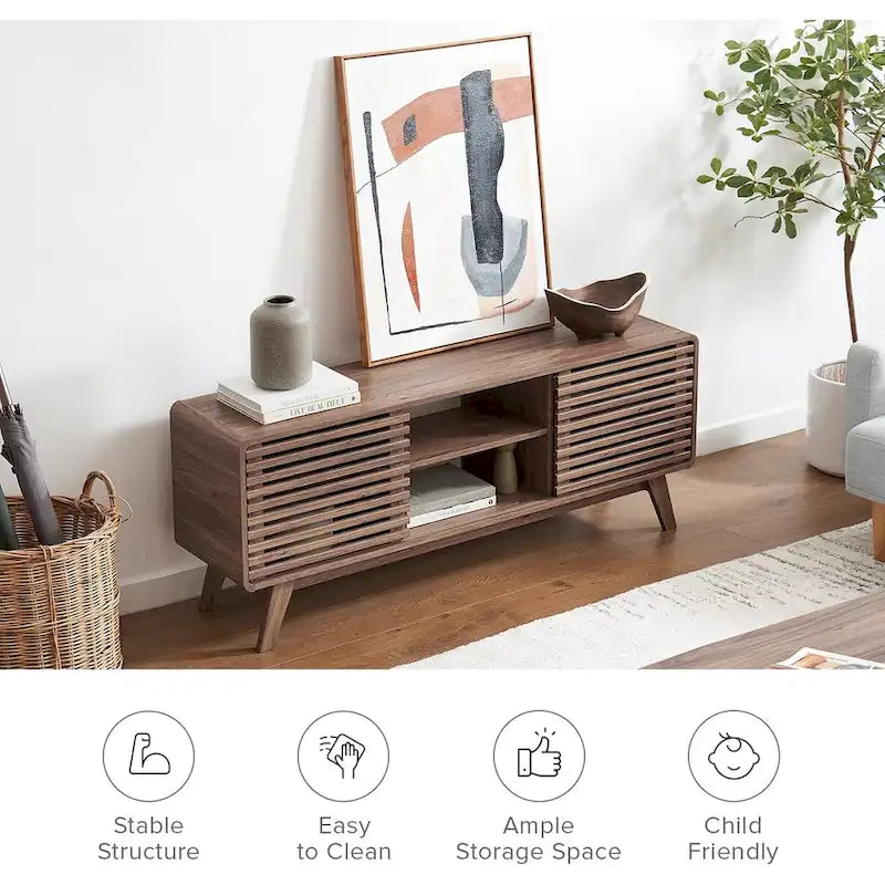 Mopio Ensley 59 Meuble TV haut moderne du milieu du siècle