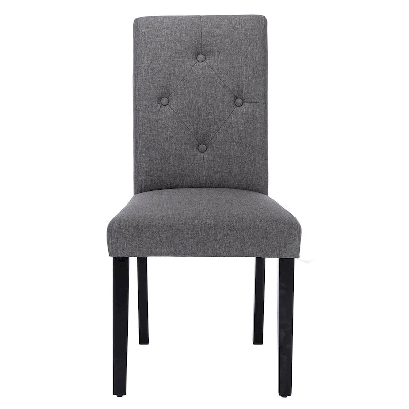 Ensemble de 4 chaises de salle à manger rembourrées Javlergo, en tissu ou similicuir, avec pieds en métal