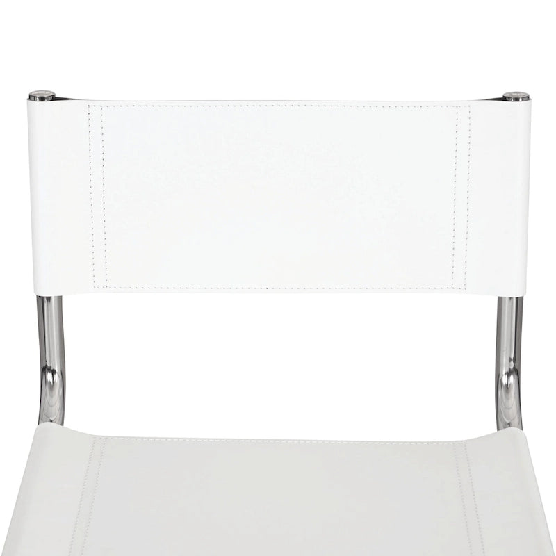 Chaise d'appoint cantilever Mart Stam de Breuer Chair Company avec cadre chromé (différents coloris de cuir reconstitué)