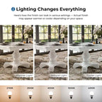 Ensemble de table à manger extensible 9 pièces en bois massif traditionnel Eugene de Furniture of America