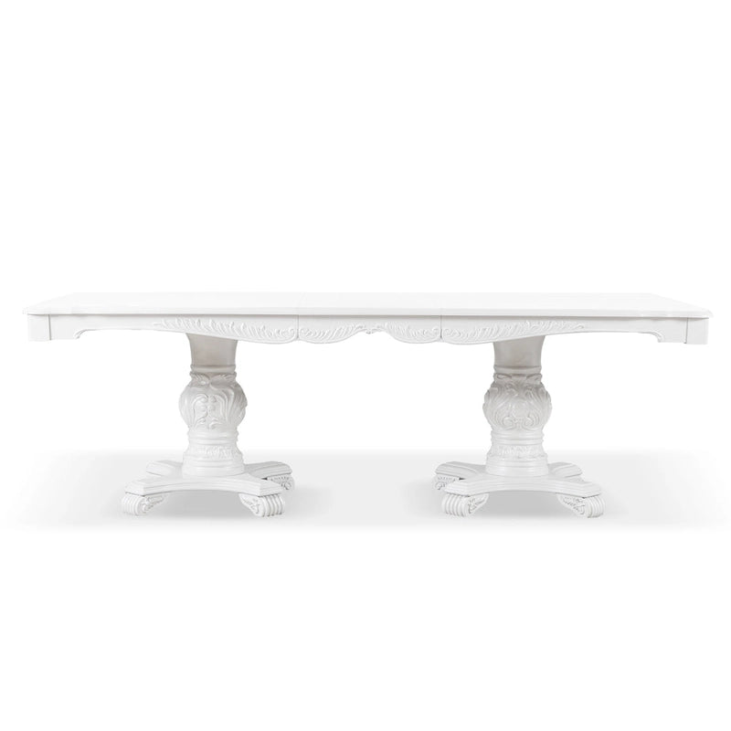 Ensemble de table à manger extensible 9 pièces en bois massif traditionnel Eugene de Furniture of America