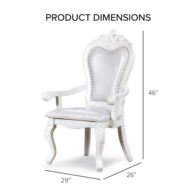 Ensemble de table à manger extensible 9 pièces en bois massif traditionnel Eugene de Furniture of America