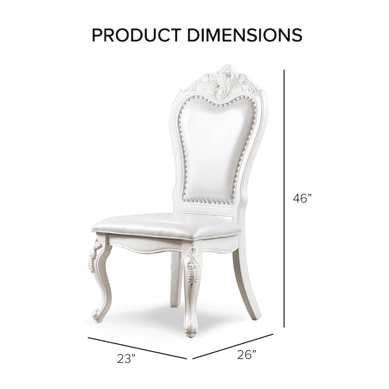 Ensemble de table à manger extensible 9 pièces en bois massif traditionnel Eugene de Furniture of America