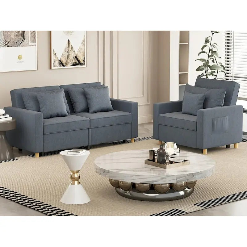 Canapé-lit 3 en 1 AECOJOY, fauteuil-lit double