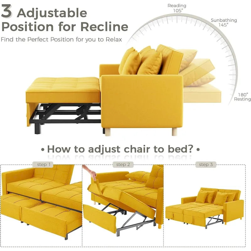 Canapé-lit 3 en 1 AECOJOY, fauteuil-lit double