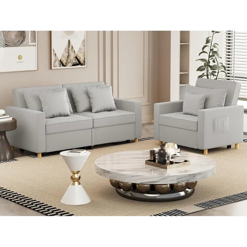 Canapé-lit 3 en 1 AECOJOY, fauteuil-lit double