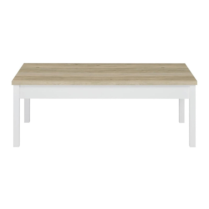 Ensemble de table basse 3 pièces Hudson en pin antique et blanc