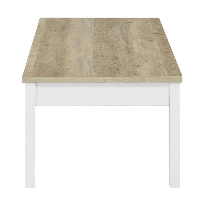 Ensemble de table basse 3 pièces Hudson en pin antique et blanc
