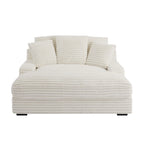 Canapé-lit double moderne, confortable et moelleux, revêtu de velours côtelé doux et moelleux.