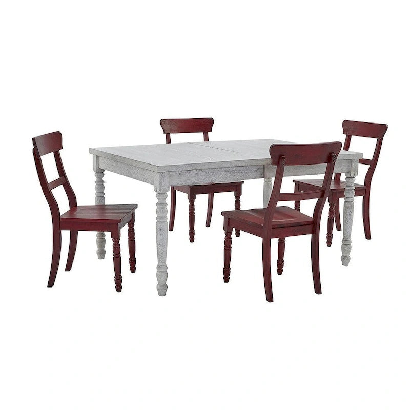 Chaise de salle à manger à dossier échelle (lot de 2)