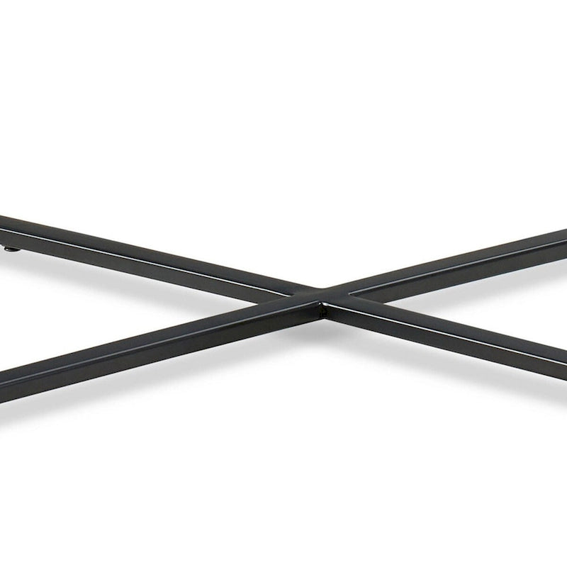 Table d'appoint moderne de 50 cm (20 pouces), plateau en marbre de Carrare, structure en acier, gris lisse