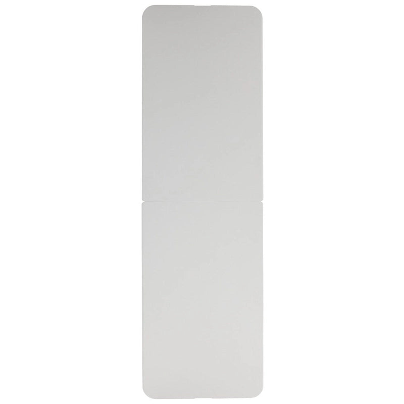 Table événementielle pliante en plastique blanc granit 30 po x 96 po avec poignée de transport